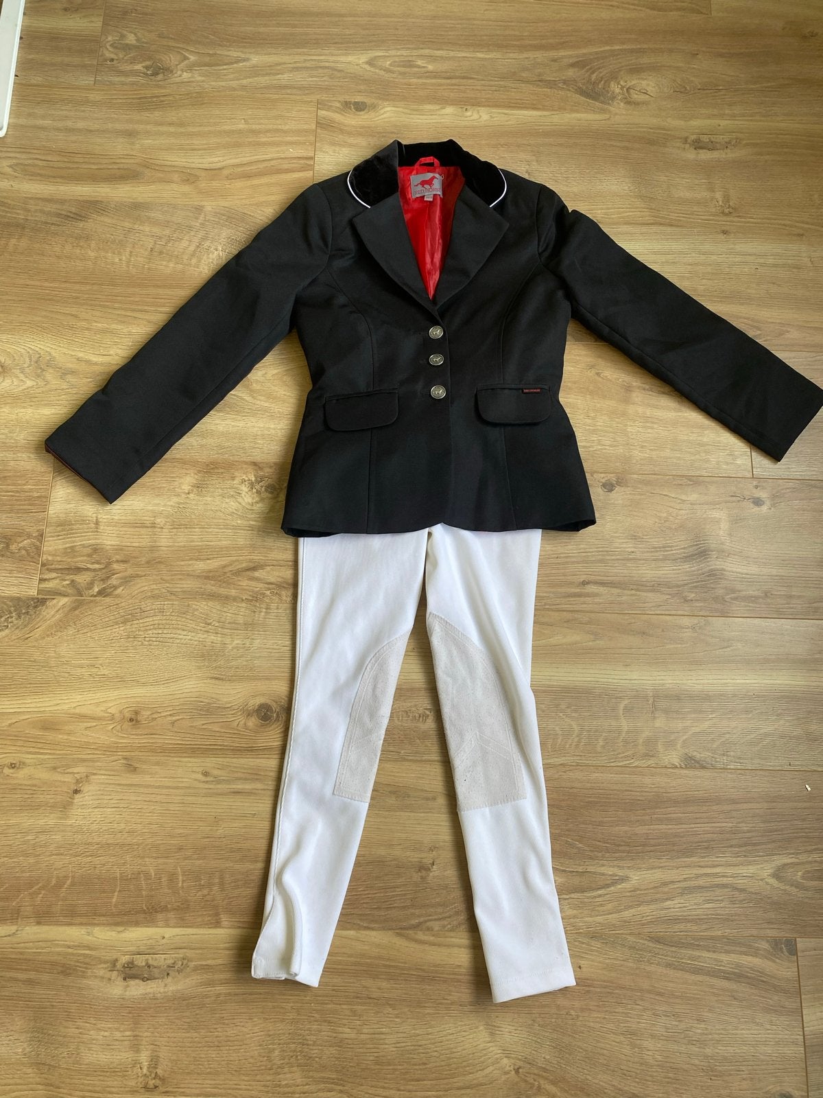 Red Horse -Dressuur jasje mt 140 en broek mt 146, Ophalen, Dressuur, Bovenkleding