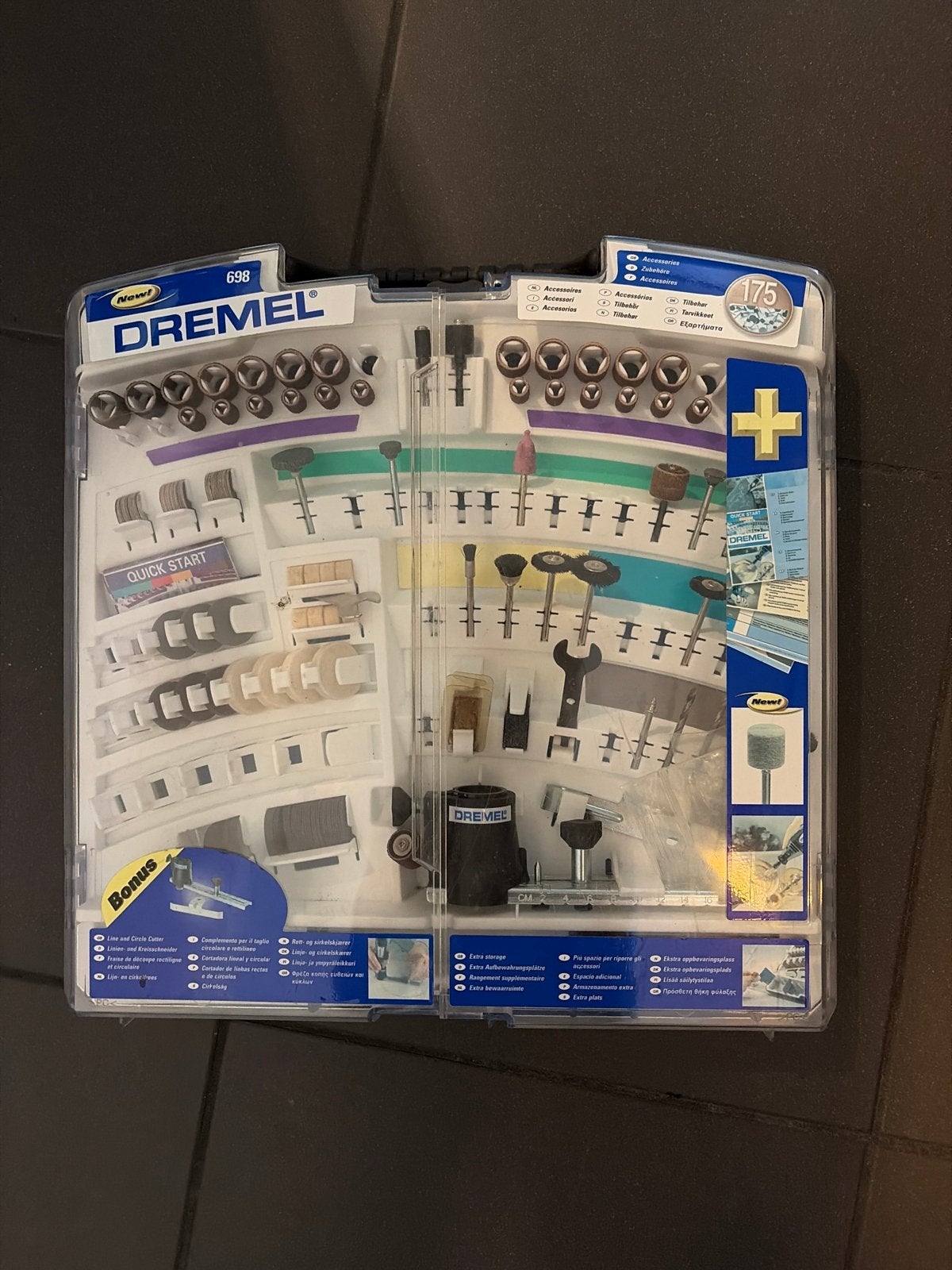 Dremel 698 Accessoireset - 175-delig niet compleet, Ophalen of Verzenden, Nieuw