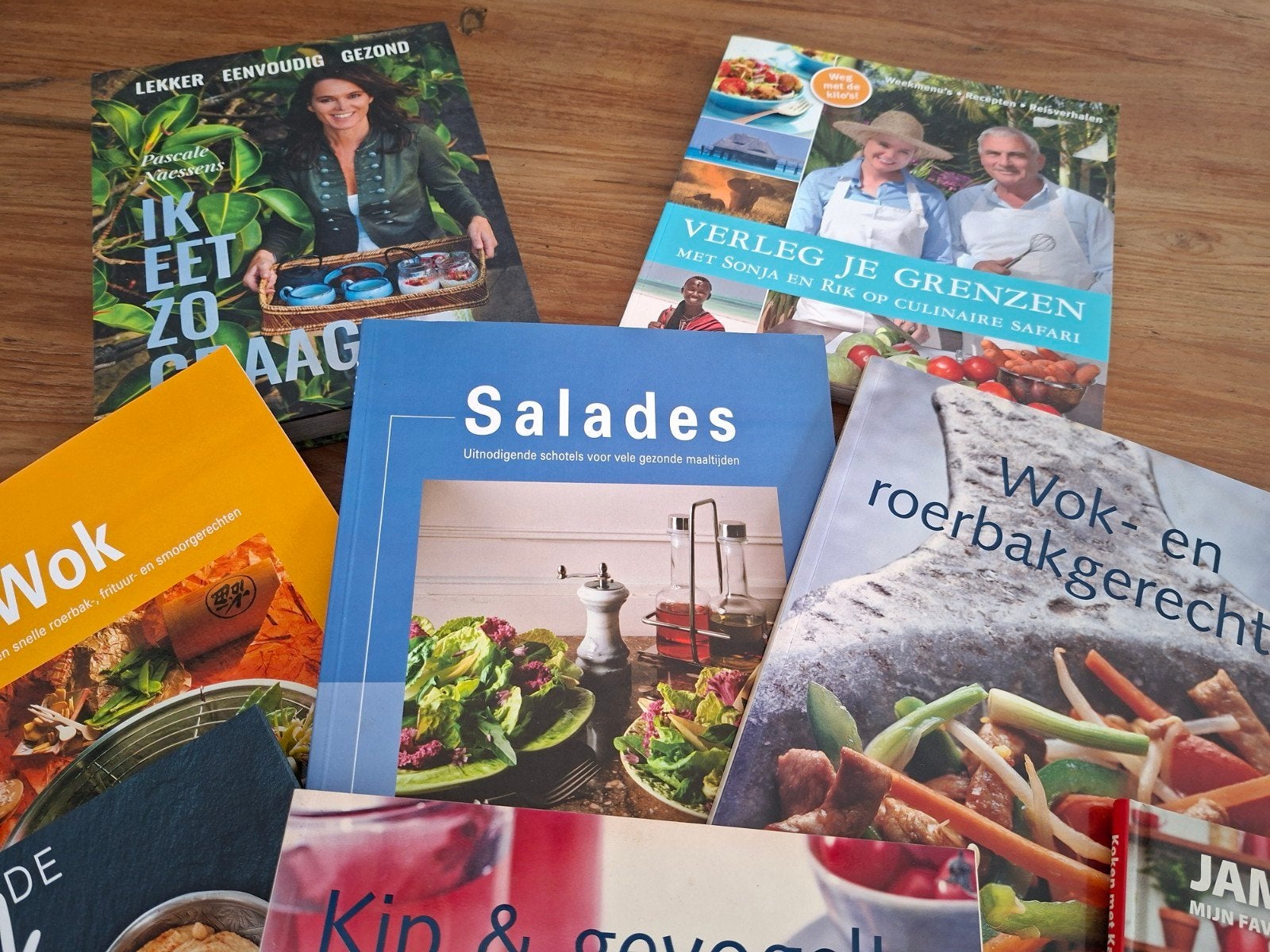 Diverse Kookboeken Collectie: Gezond, Wok, Salades & Meer, Boeken, Hoofdgerechten, Gezond koken, Diverse Auteurs, Overige gebieden