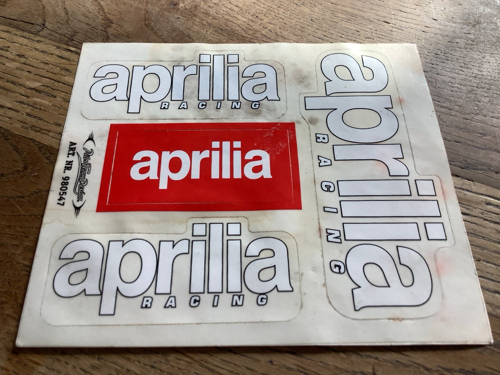 Aprilia Racing Stickers - Set van 4, Motoren, Verzenden