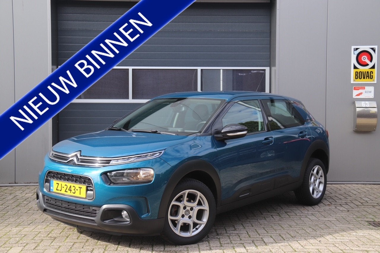 Citroën C4 Cactus 1.2 PureTech Business Automaat, Carplay,, Dealer onderhouden, Stof, Gebruikt, Blauw