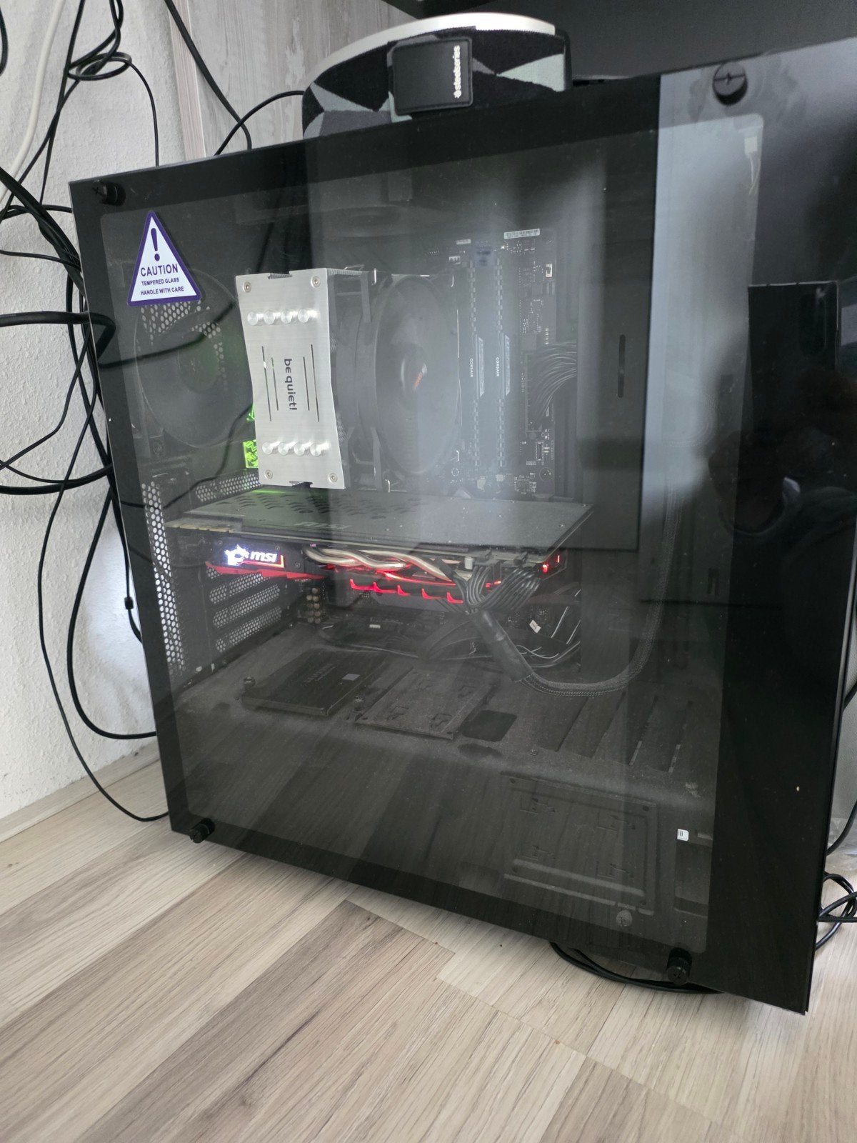 Stille Gaming PC setup met gratis toetsenbord en muis, Gebruikt, Gaming, Samsung, SSD