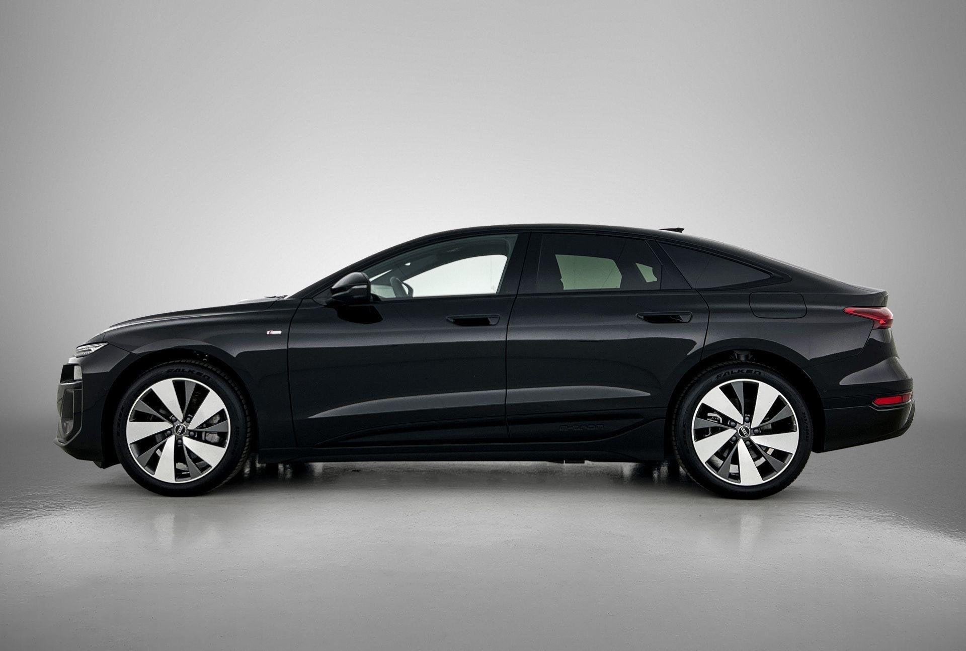Audi A6 Sportback e-tron S edition 83 kWh | Navigatie | Appl, Auto's, Audi, Automaat, Leder en Stof, Zwart, 286 pk