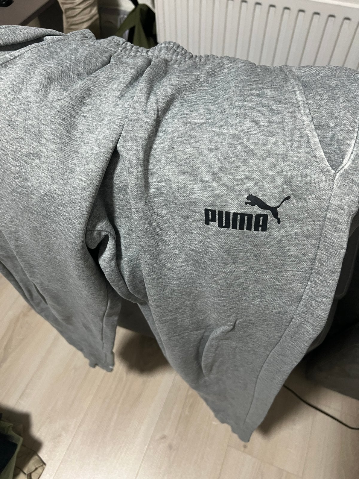 Puma Trainingsbroek | Maat S, Ophalen, Fitness, Grijs, Gedragen