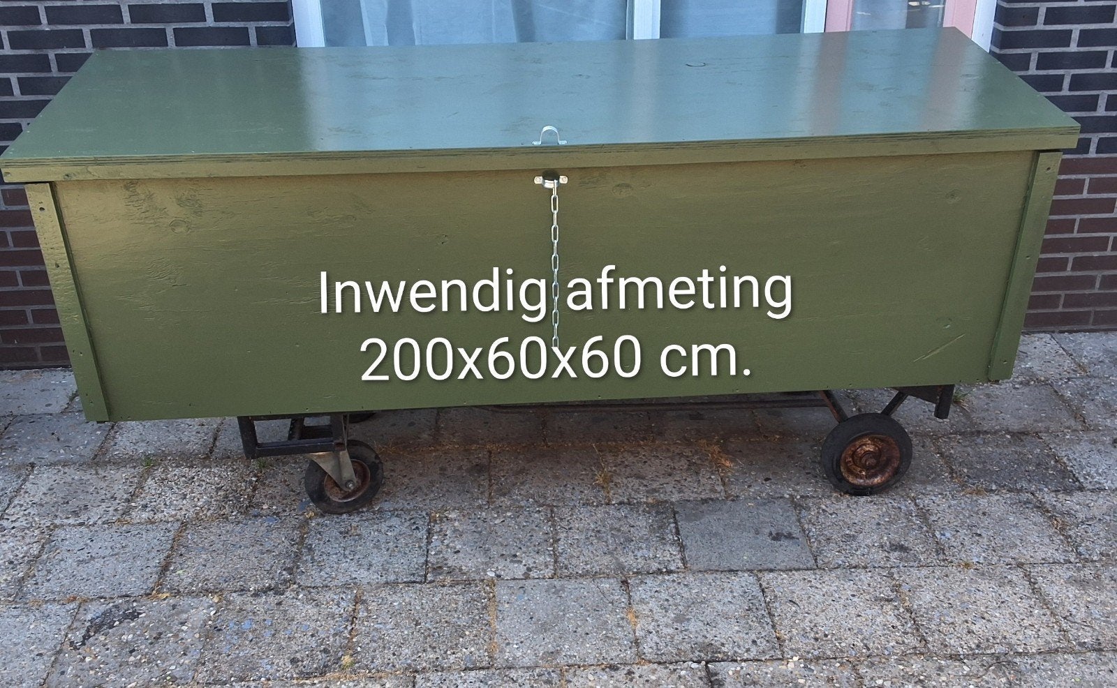 opruimkist opslagruimte berging tuin terras kist, Ophalen, Nieuw, Hout, Overige typen