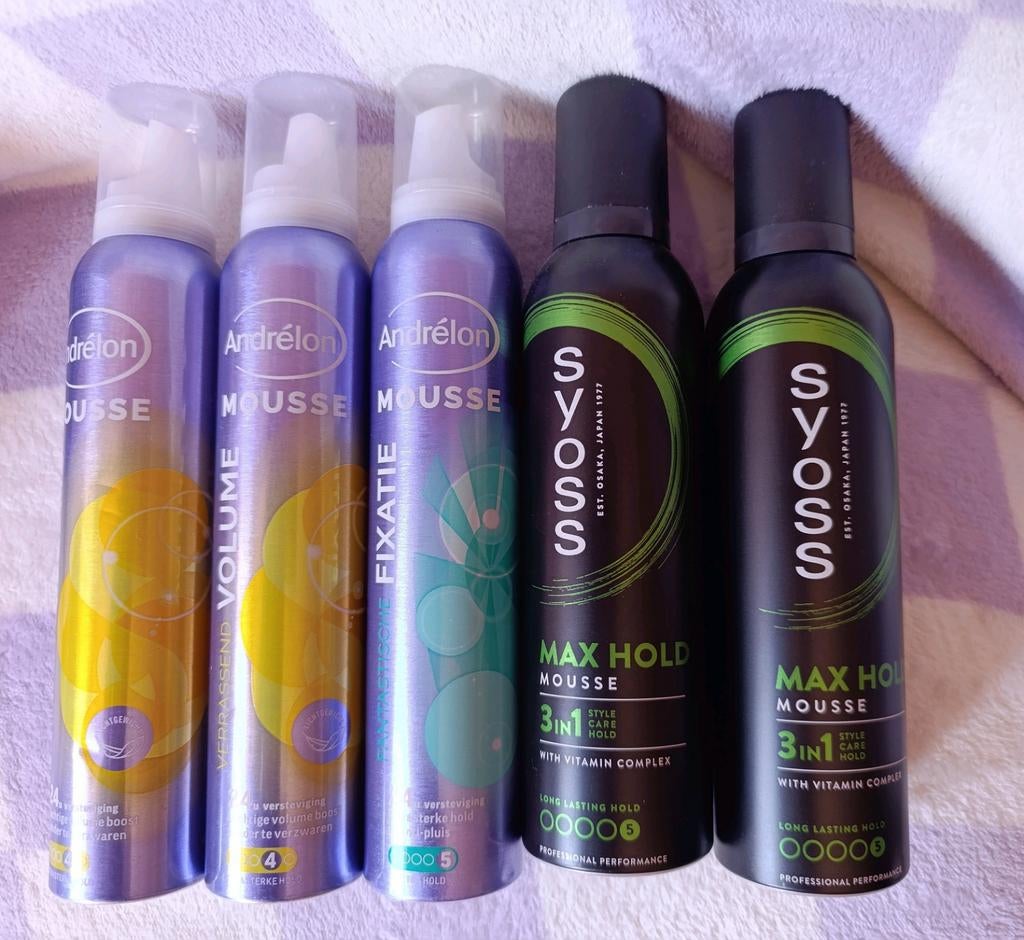 Nieuwe mousse Andrelon en Syoss, Ophalen, Nieuw