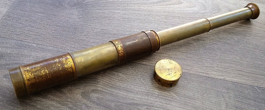 Omstreeks 1850 Telescoop Kijker Zeekijker Verrekijker