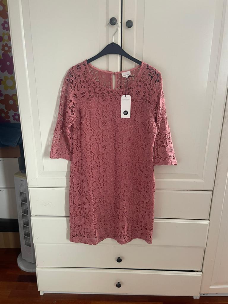 Pepercorn jurk L, Verzenden, Maat 42/44 (L), Nieuw, Roze