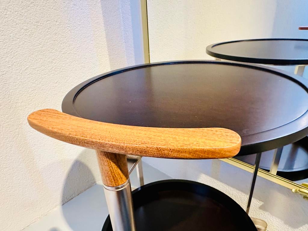 Giorgetti Chi Wing Lo 60960 EOS bijzettafel met wielen, Ophalen, Gebruikt, Rond, 55 tot 75 cm