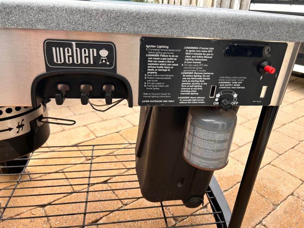 Weber BBQ met opbergbak, Ophalen, Gebruikt
