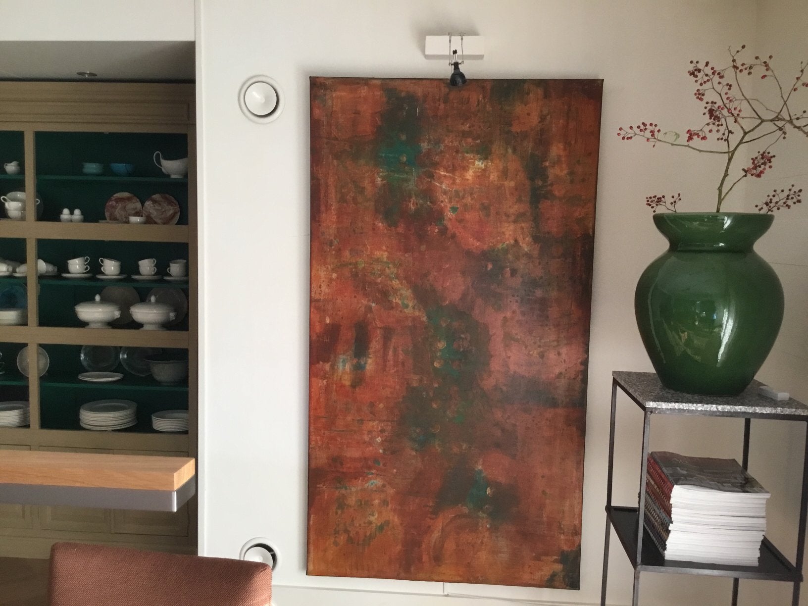 Schilderij, heel groot 180x100, werkelijk prachtig WARM, Ophalen