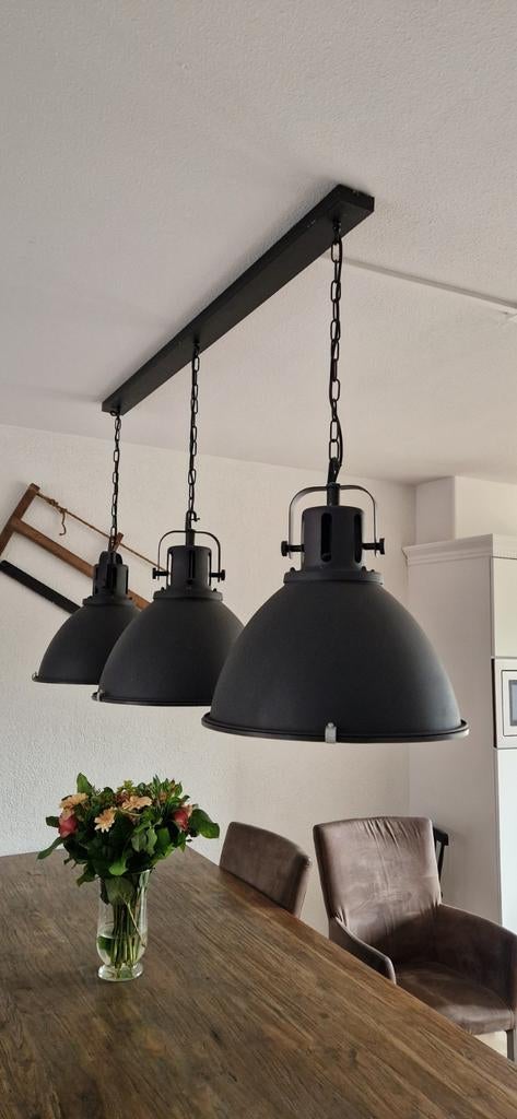 Hele mooie robuuste smeedijzeren hanglamp, Huis en Inrichting, Lampen | Hanglampen, Ophalen, Zo goed als nieuw, Minder dan 50 cm