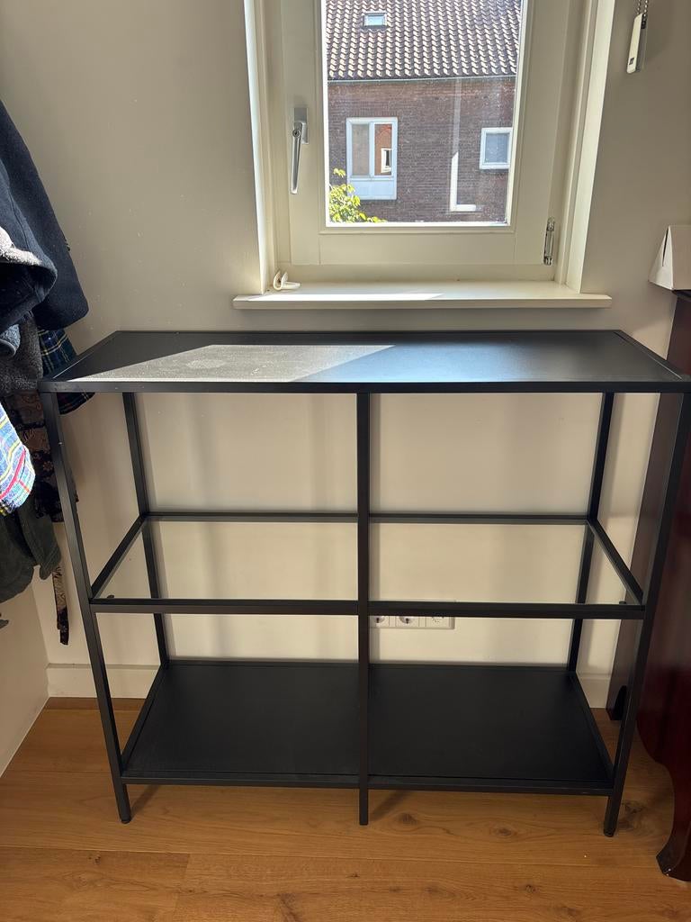 Ikea Vittsjo stelling kast zwart, Zo goed als nieuw, Minder dan 100 cm, 25 tot 50 cm, 50 tot 100 cm