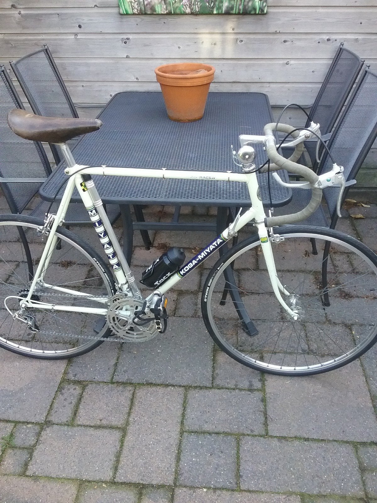 Koga myata pro racer 1977 60 cm Zwarte druppel, Ophalen, 28 inch, Staal, Heren