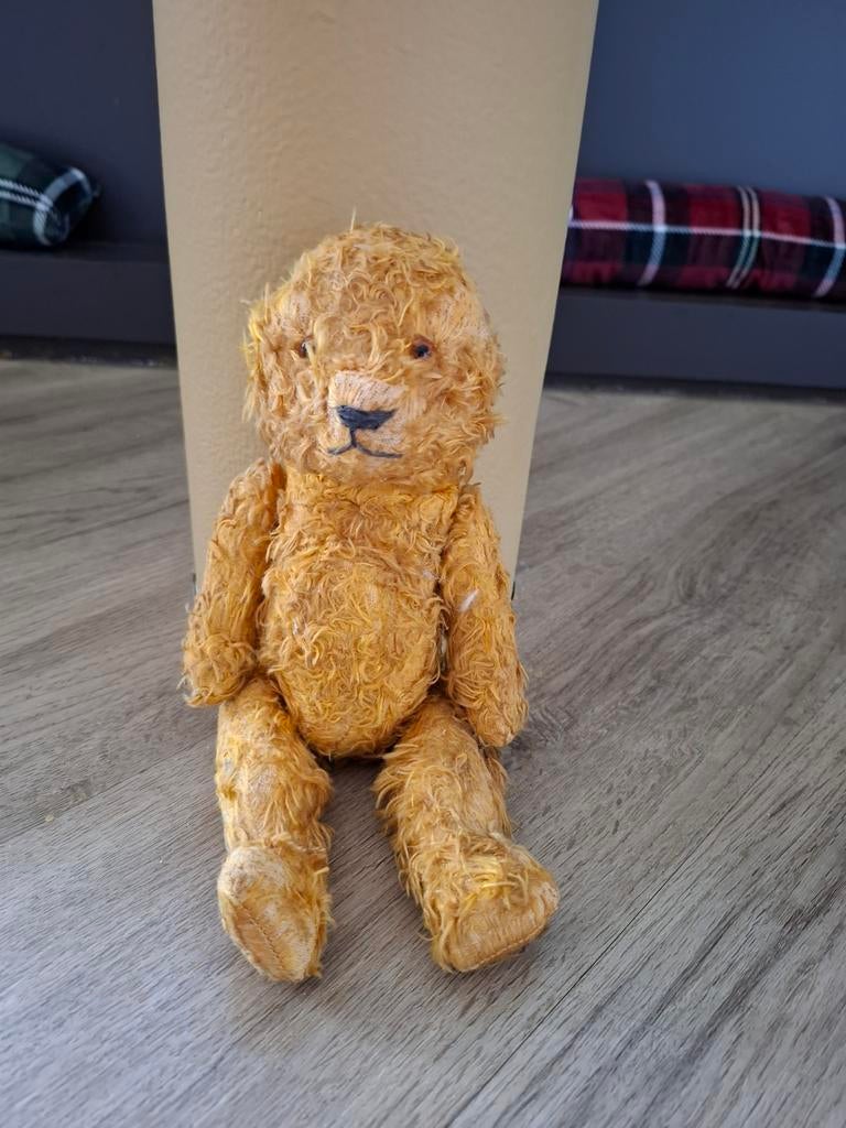 Antiek teddy beertje, Verzamelen, Beren en Cherished Teddies, Ophalen, Gebruikt, Stoffen beer, Overige merken