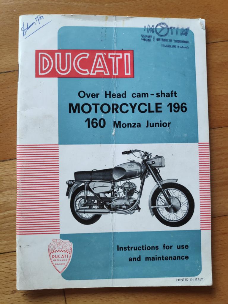 Ducati 160 Monza koningsasser manual, Ophalen of Verzenden, Gelezen, Ducati, Merk of Model