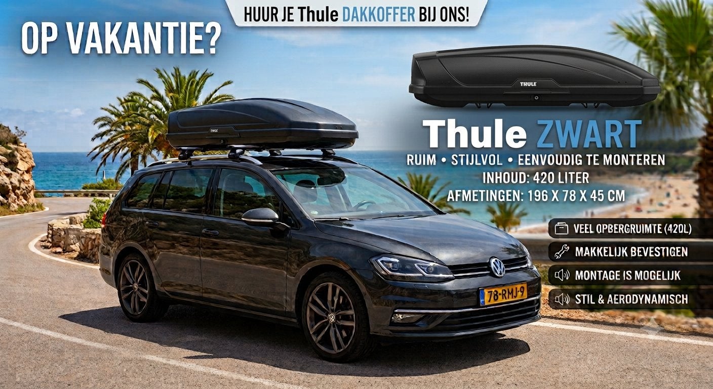 Thule dakkoffer te huur juli en augustus, Ophalen, Gebruikt