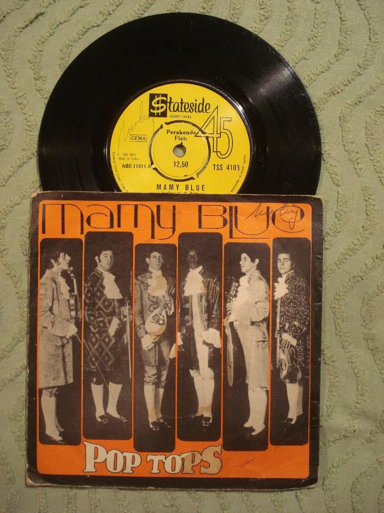 Pop Tops 7" Vinyl Single: ‘Mamy Blue’ (Turkije), Gebruikt, 7 inch, Single, Ophalen of Verzenden