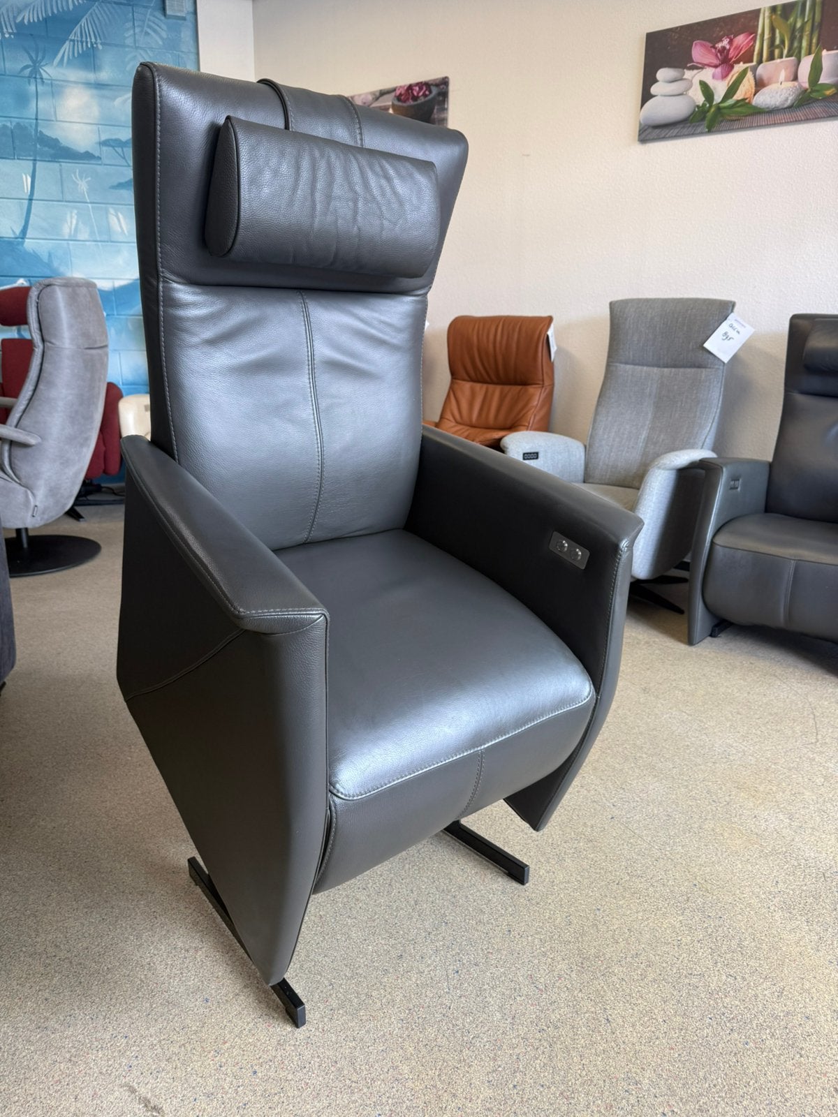 Luxe prominent sta op stoel relax fauteuil gratis bezorging, Ophalen of Verzenden, Zo goed als nieuw, Leer, Ruim 100 fauteuils van alleen de A merken