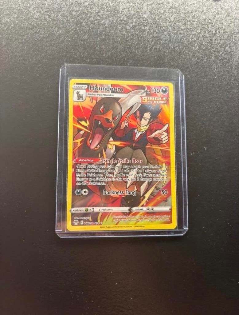 Pokemon kaart Houndoom TG10/TG30, Ophalen of Verzenden, Zo goed als nieuw, Losse kaart, Foil