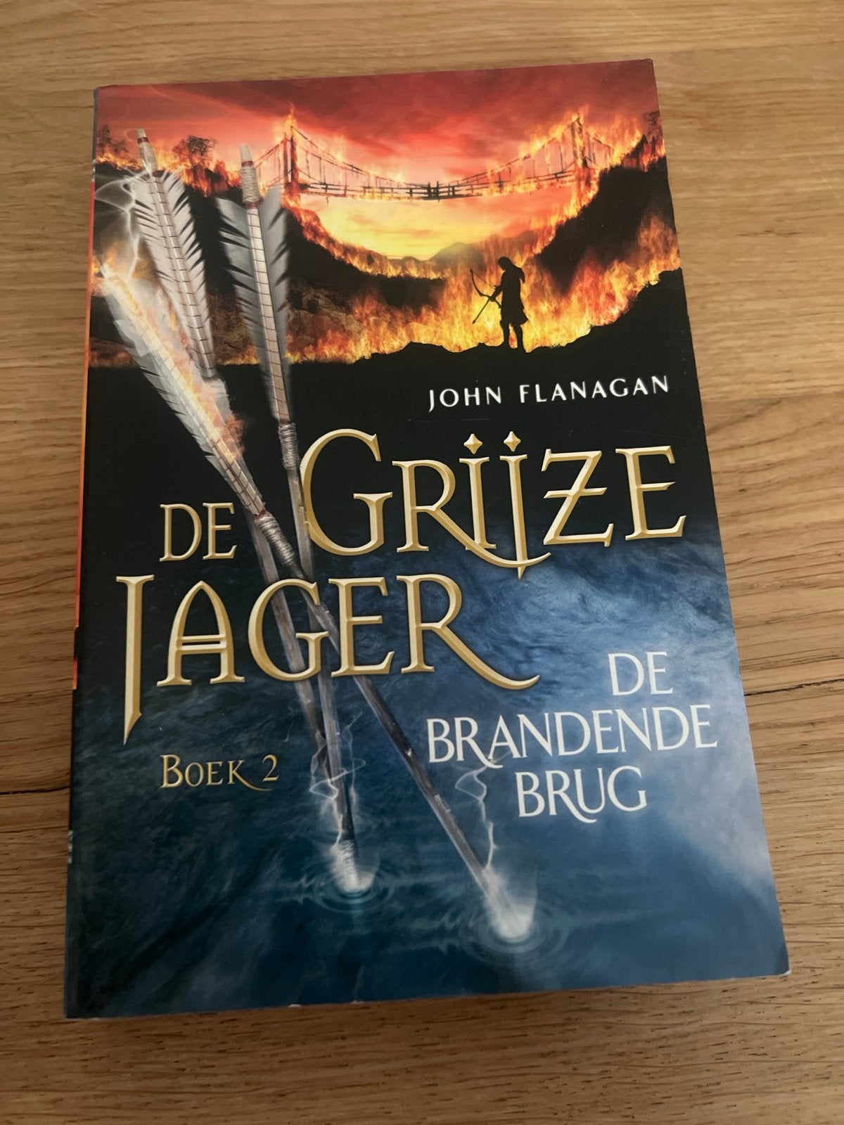 De Grijze Jager Boek 2: De Brandende Brug - John Flanagan, Boeken, Fantasy, Ophalen of Verzenden, Gelezen