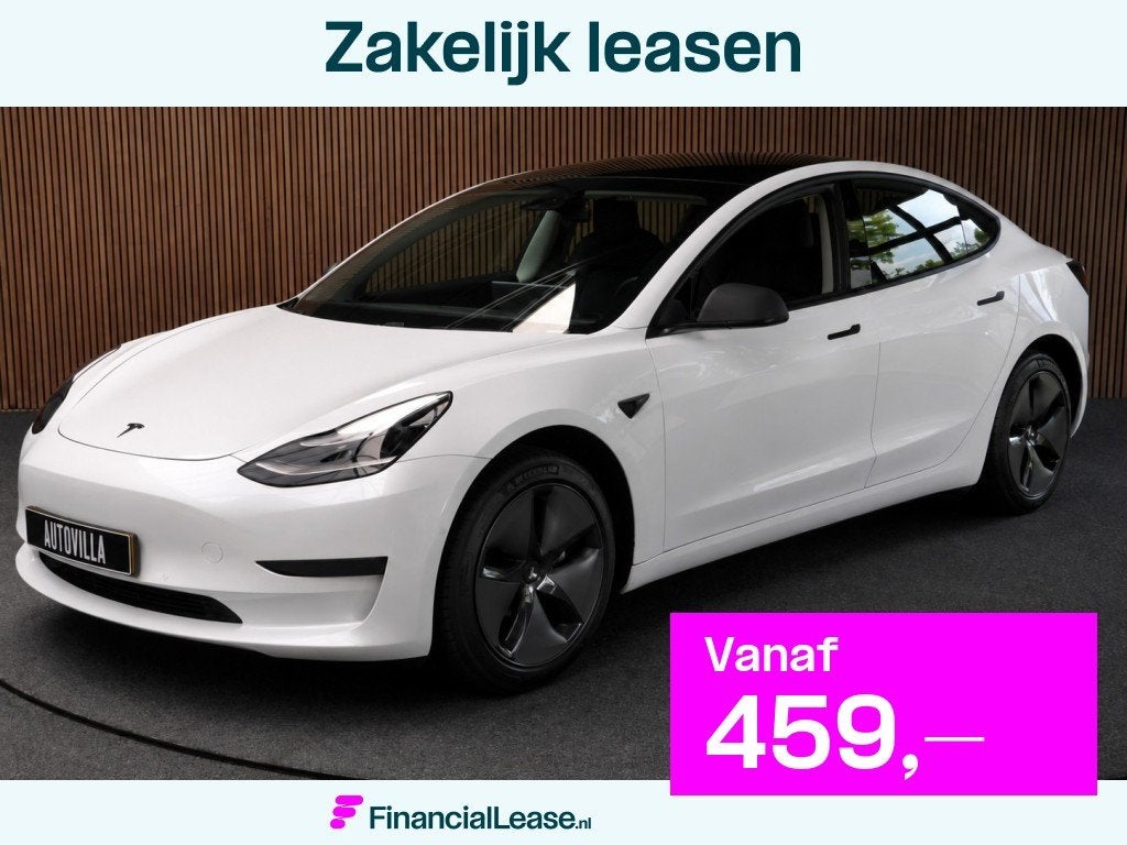 Tesla Model 3 RWD Pano Leer Trekhaak Stuur- & Stoelverwarm.