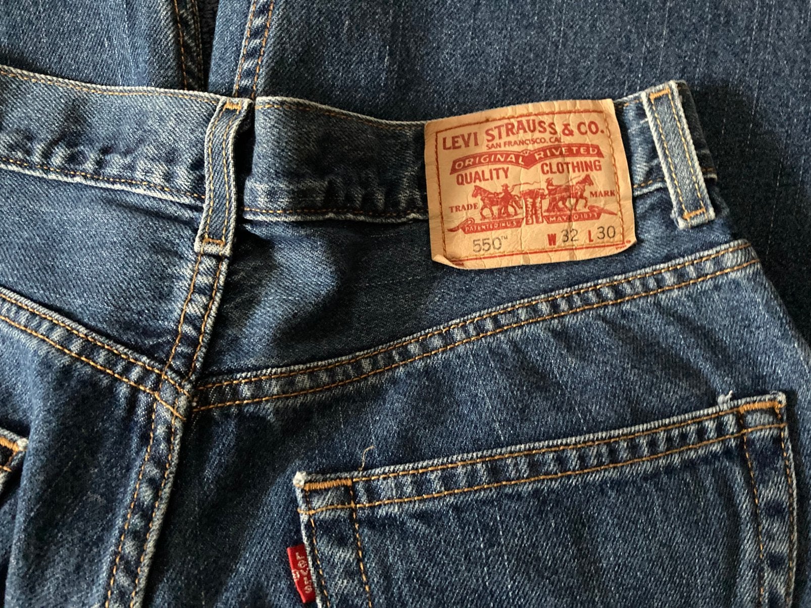 Levi’s 550 spijkerbroek 32/30, Kleding | Heren, Ophalen, Zo goed als nieuw, Blauw, W32 (confectie 46) of kleiner