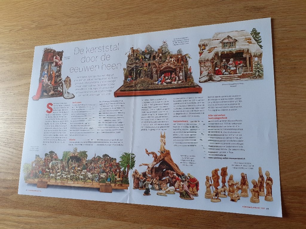 artikel oude kerststallen kerststal, Diversen, Ophalen of Verzenden