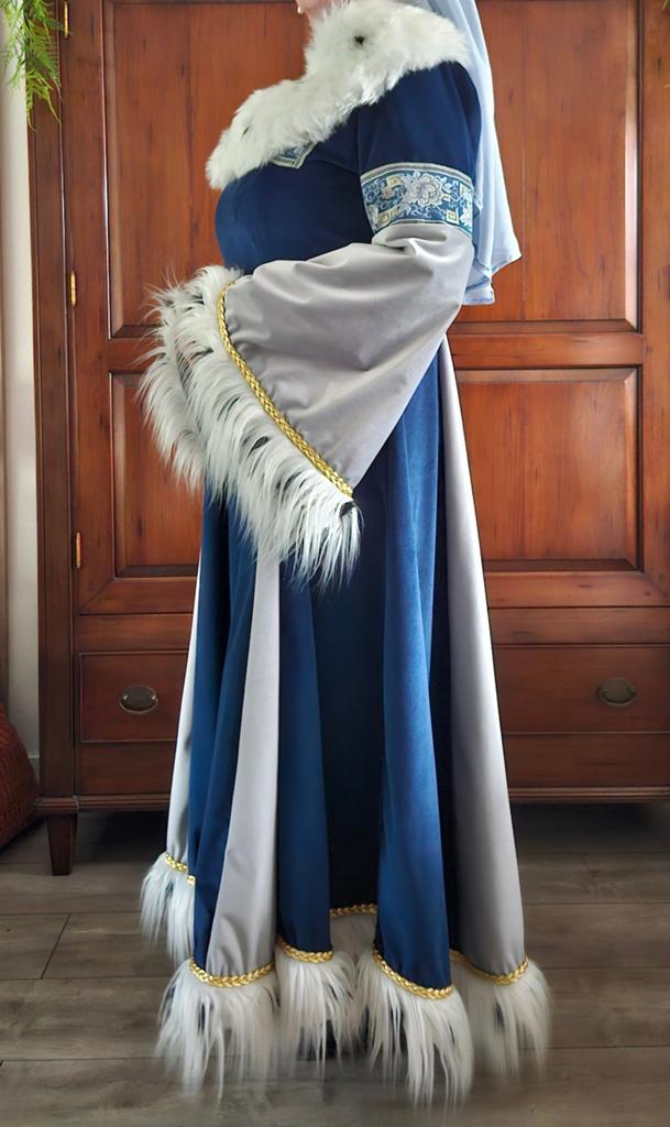 Jonkvrouwen jurk, Kleding | Dames, Ophalen of Verzenden, Zo goed als nieuw, Maat 42/44 (L), Carnaval