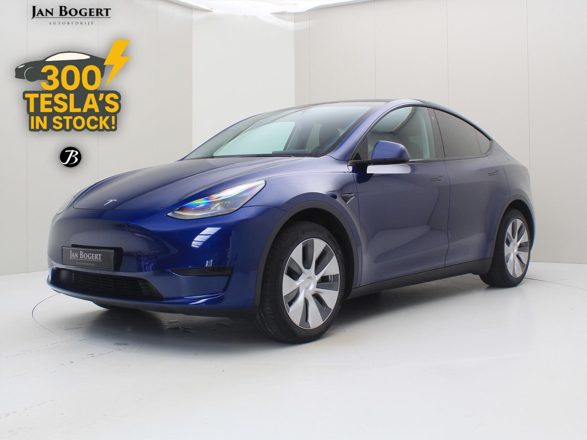 Tesla Model Y Standard RWD Plus 95.5% SoH [ AMD RYZEN+AUTOPI, Auto's, Automaat, Gebruikt, Zwart, Blauw