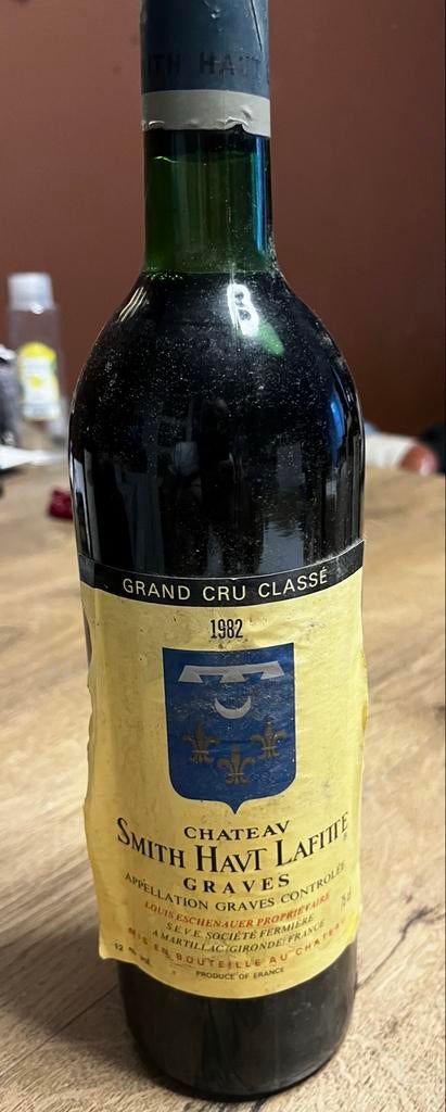 Château Smith Haut Lafitte Graves Grand Cru Classé 1982, Verzamelen, Wijnen, Ophalen of Verzenden, Gebruikt, Frankrijk, Rode wijn
