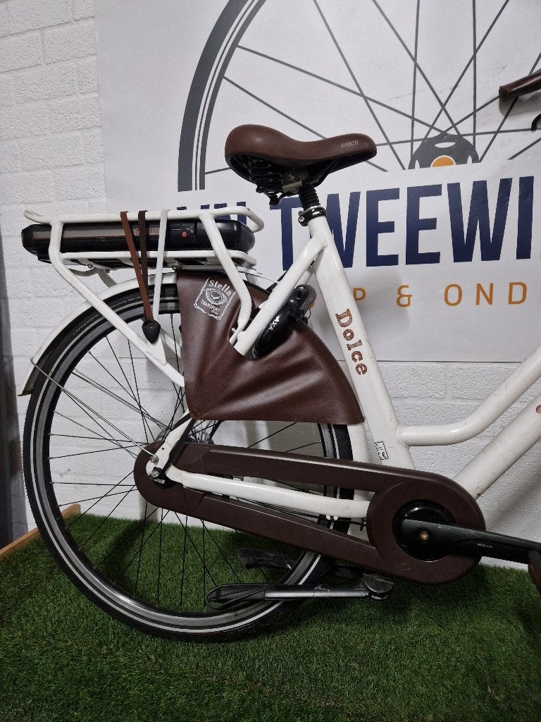 Stella Dolce Dames E-bike 28" 57cm N7, (Extra) lage instap, 56 cm of meer, Zo goed als nieuw, Ophalen