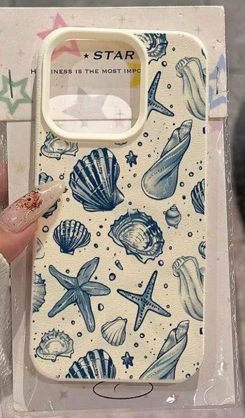 Stijlvol Schelpen Hoesje voor iPhone (11 t/m 17) - Zomerse L, Telecommunicatie, Mobiele telefoons | Hoesjes en Frontjes | Apple iPhone
