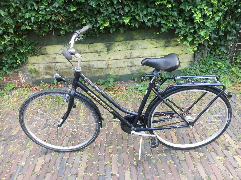 Dames fiets 28 inch, slot, verlichting, frame 50cm, Terugtraprem, Gebruikt, 47 tot 50 cm, Versnellingen