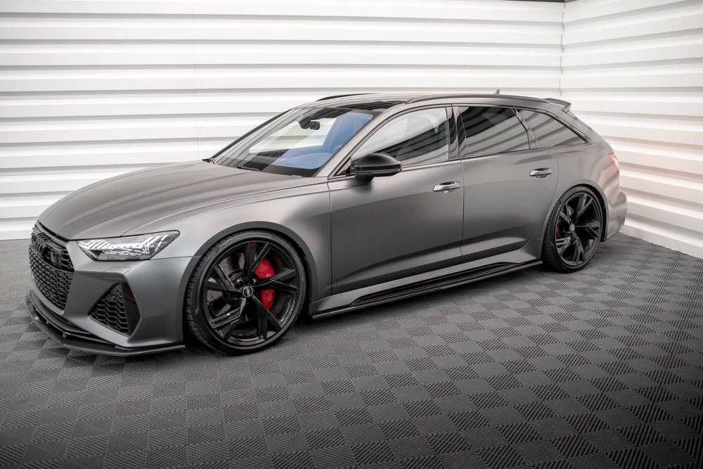 Carbon Voorlip spoiler sideskirts diffuser - RS6 RS7 C8 19+, Ophalen of Verzenden