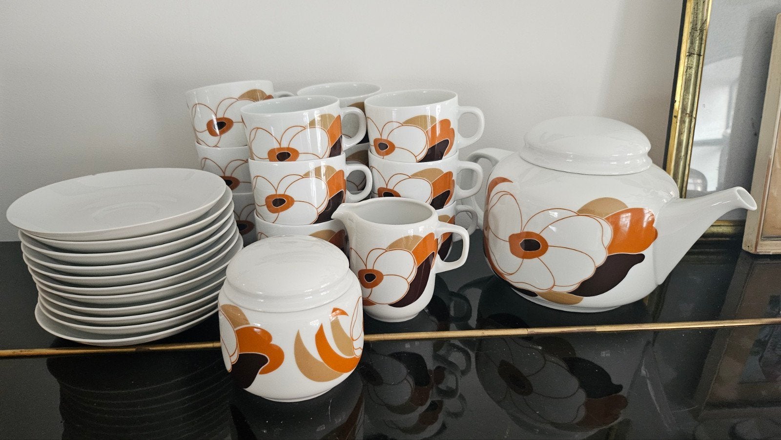 Vintage Hutschenreuther Elite Porzellan Koffieservies, Antiek en Kunst, Ophalen of Verzenden