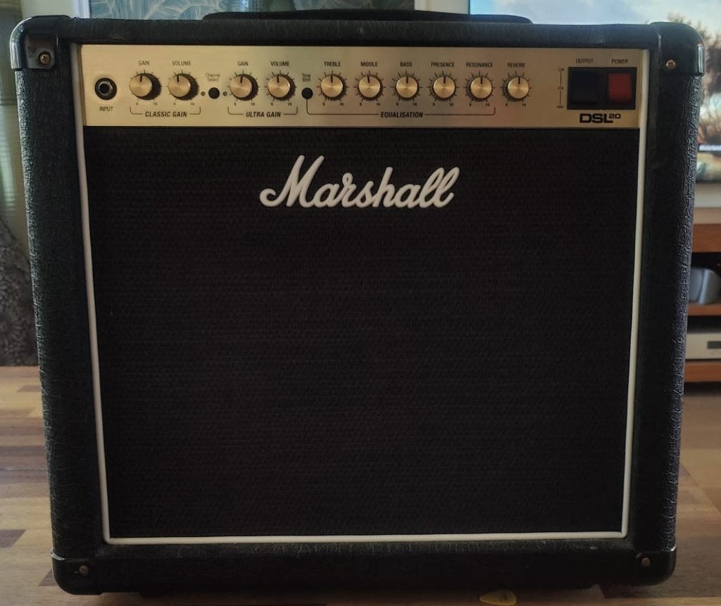 Marshall DSL20CR: Ideale versterker voor thuis!, Ophalen, Zo goed als nieuw, Gitaar, Minder dan 50 watt