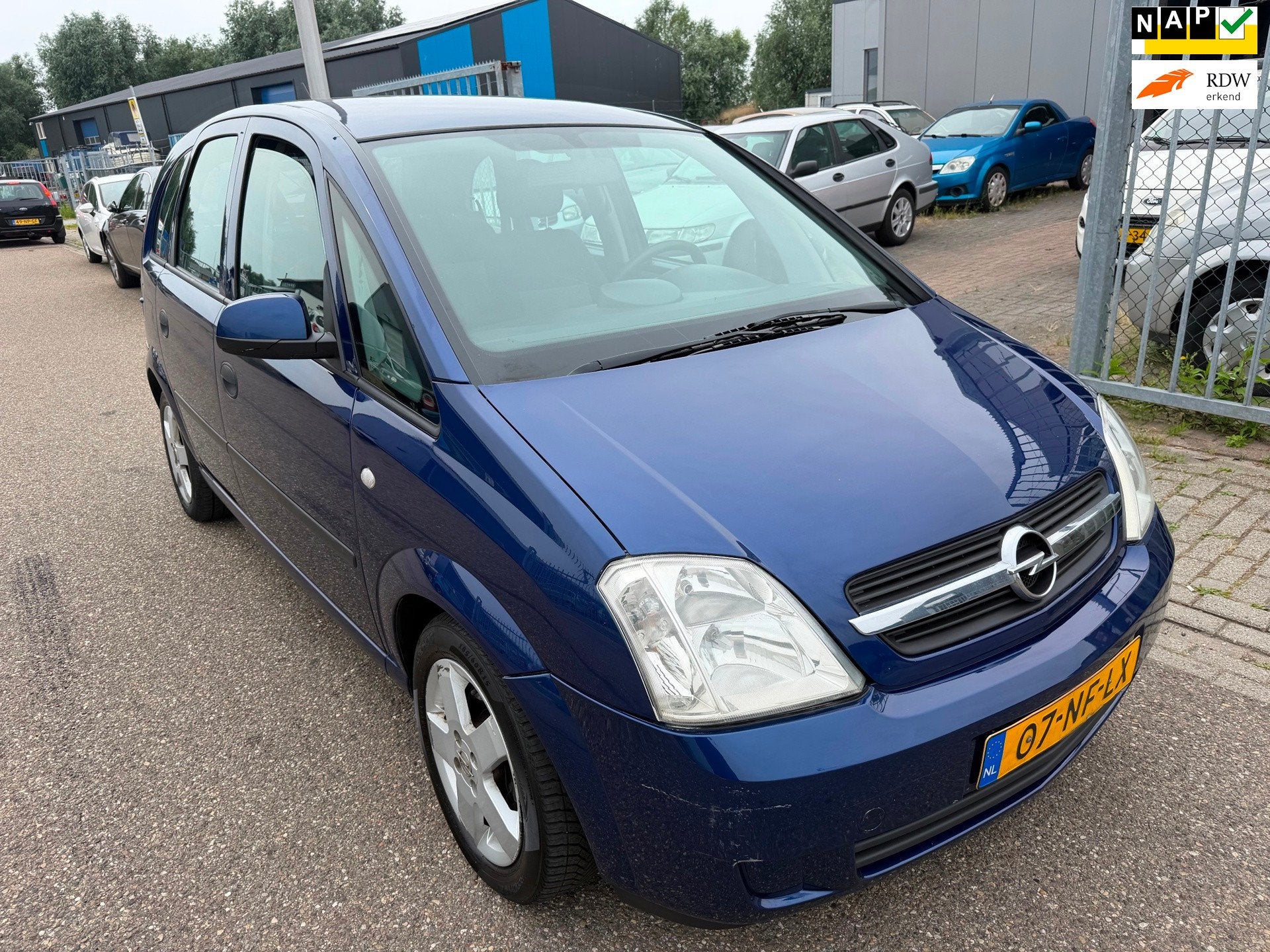 Opel Meriva 1.6-16V Enjoy l Automaat, 101 pk, Gebruikt, 4 cilinders, Blauw