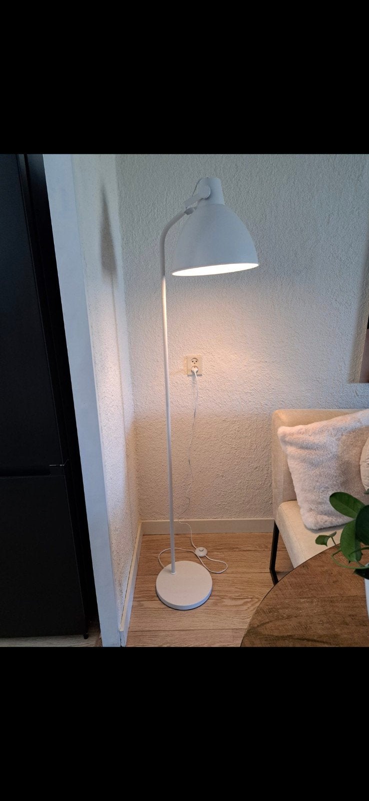 witte staande lamp, Ophalen, Zo goed als nieuw, Metaal, 100 tot 150 cm