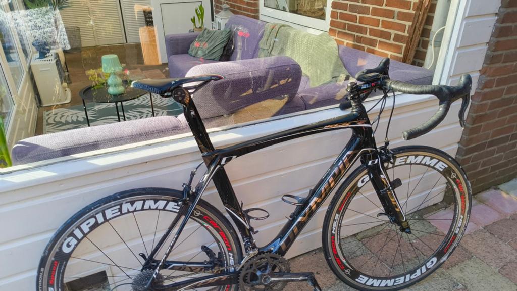 Racefiets met GIPiemme wielen en extra Fulcrum wielset, Fietsen en Brommers, 28 inch, Gebruikt, Carbon, Meer dan 20 versnellingen