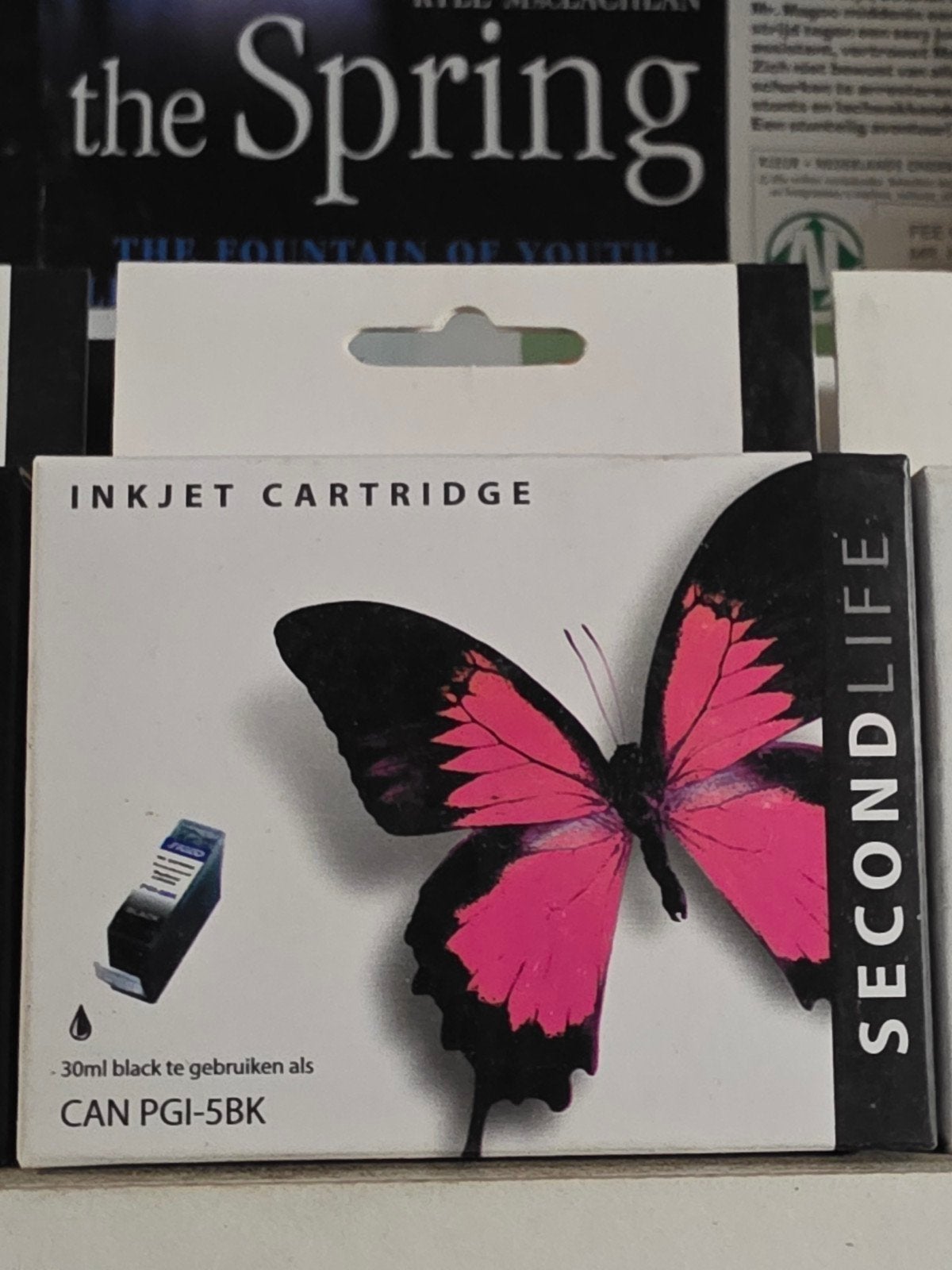 Secondlife Inktcartridge Zwart CAN PGI-5BK, Computers en Software, Printer, Onbekend, Nieuw, Ophalen of Verzenden