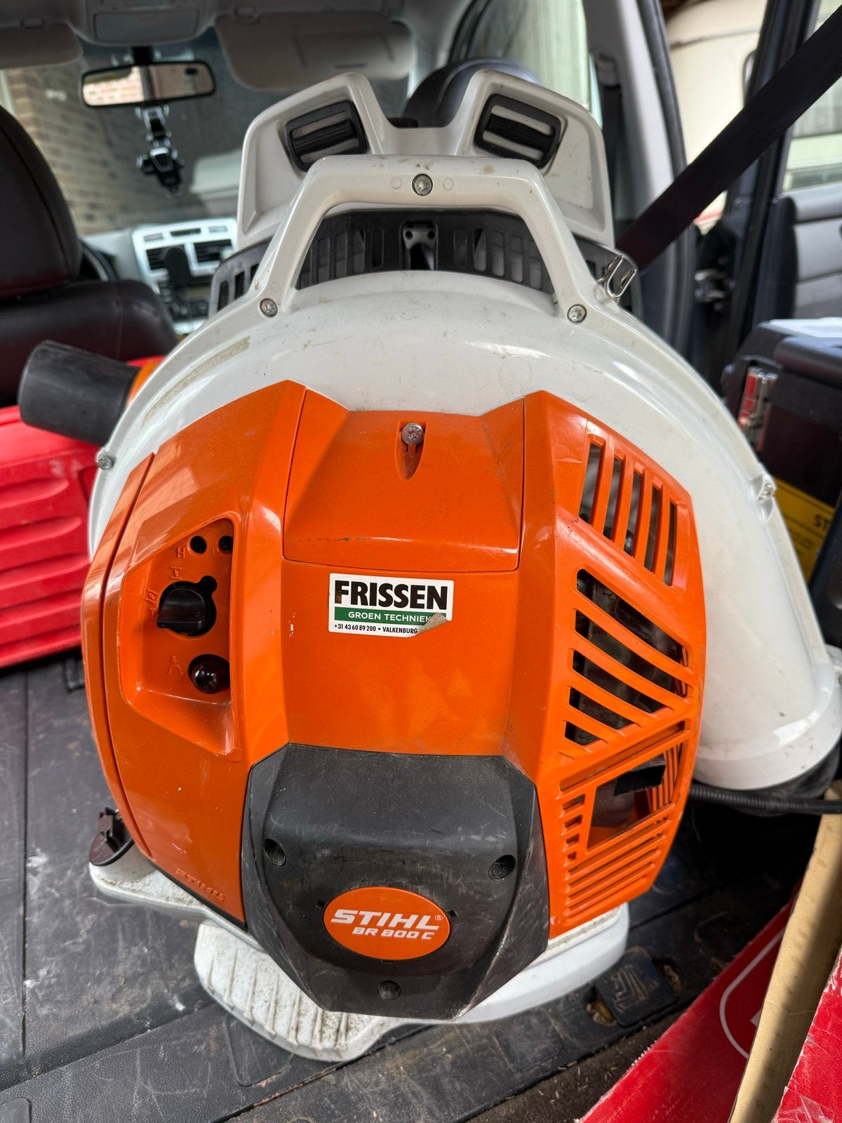 Stihl BR 600 C Benzine Bladblazer - Krachtig en Betrouwbaar, Ophalen of Verzenden, Gebruikt, Benzine, Ruggedragen