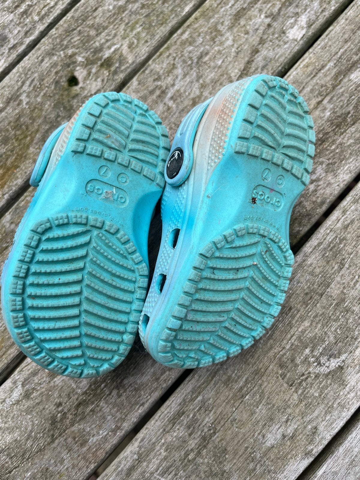 Crocs kinderschoenen maat 23-24, blauw, Ophalen, Gebruikt, Jongen of Meisje, Schoenen