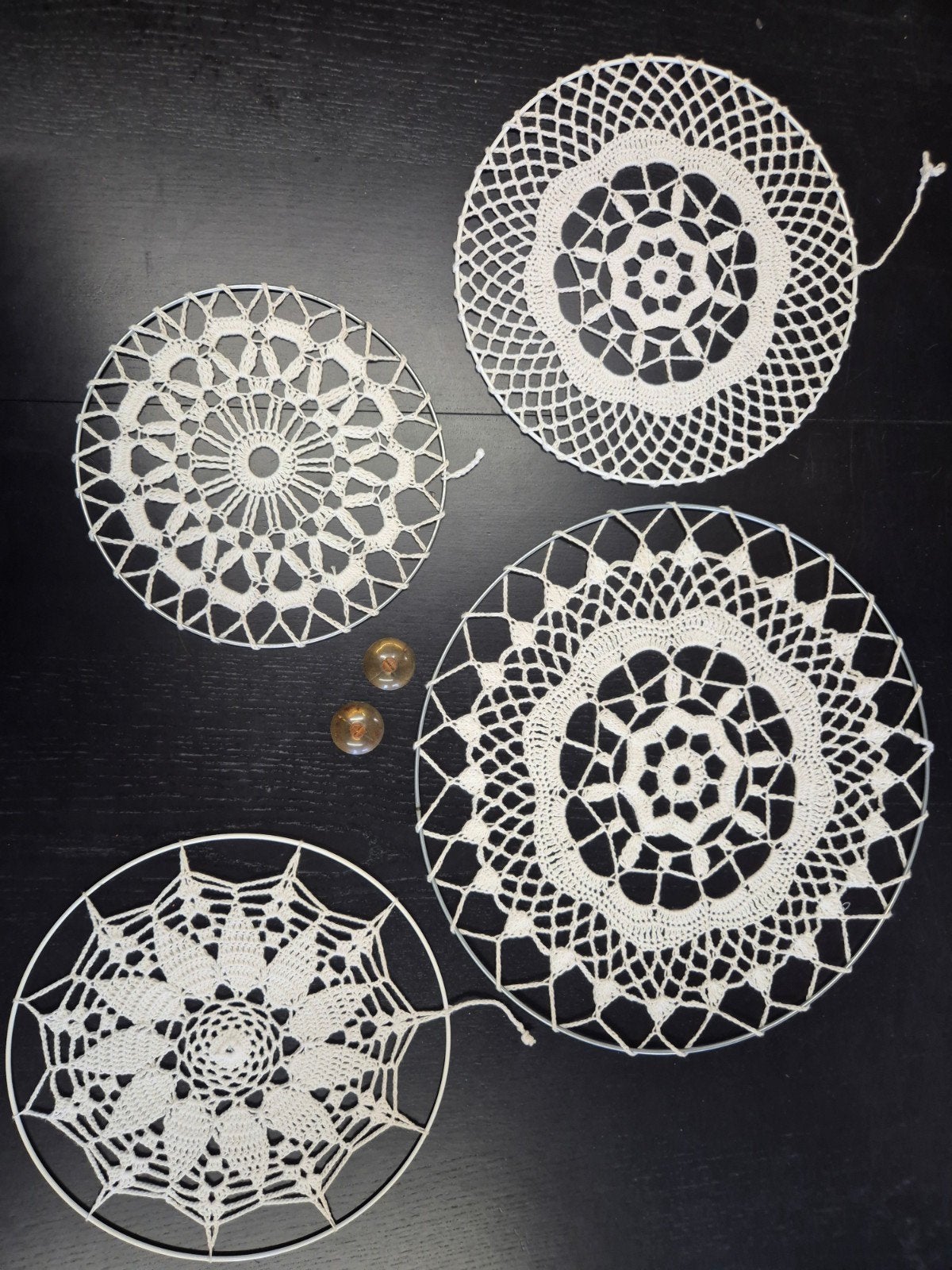 Gehaakte dromenvangers / wand / raam decoratie, Hobby en Vrije tijd, Knutselen, Abstract, Onbekend@voorbeeld.com, Handgemaakt
