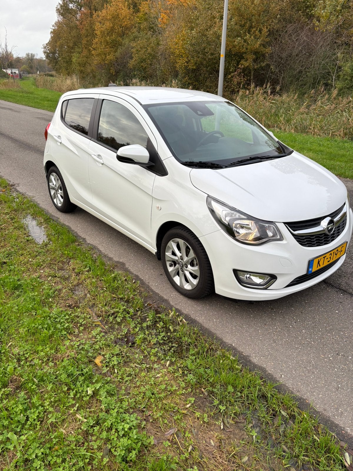Opel Karl Innovation automaat alle opties Carplay 2016 48000, 839 kg, 74 pk, Zwart, Leder en Stof