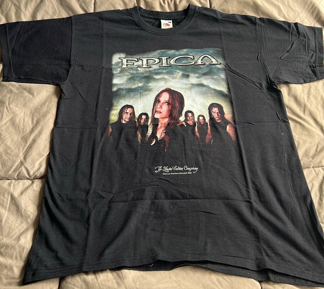 Epica Fan Club Lim Edition 2010 shirt. Maat L, Ophalen of Verzenden, Zo goed als nieuw, Kleding