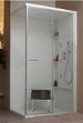 Hamam thuis stoomcabine 90x90 225 hoog wit helder glas, Ophalen, Gebruikt, 200 cm of meer, 75 cm of meer