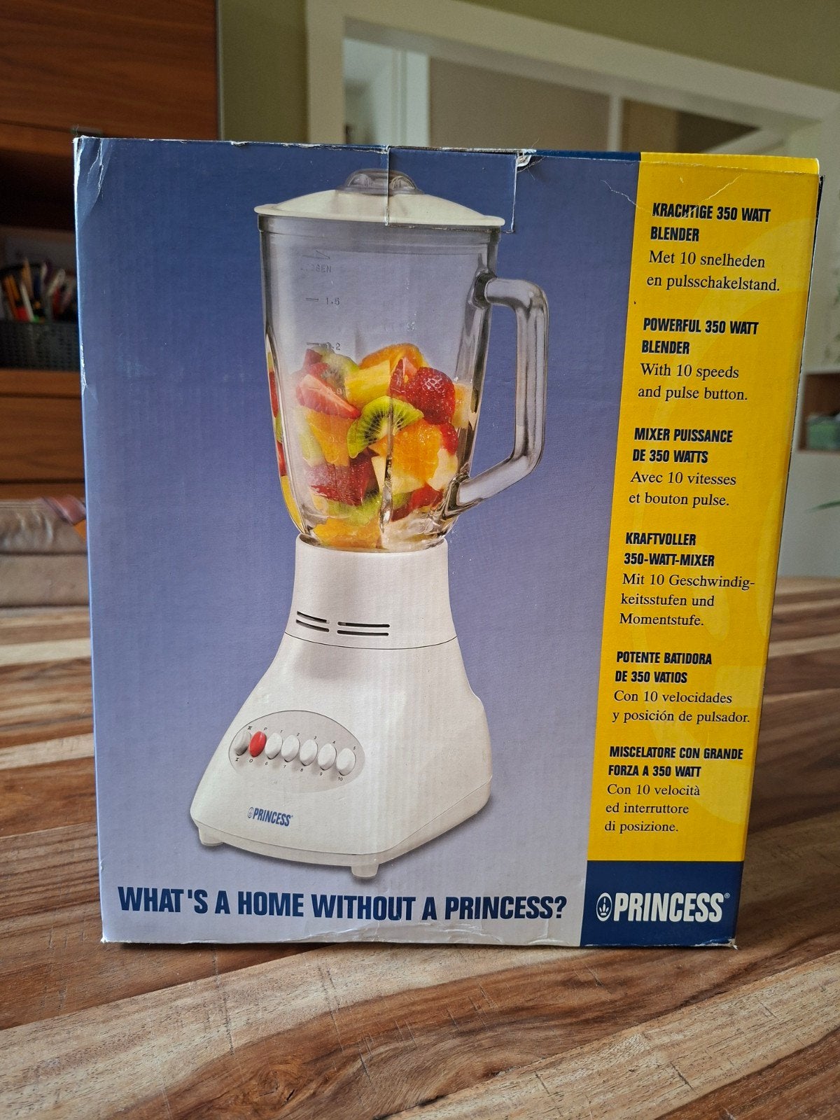 Princess Royal Blender 350W met glazen kan, Ophalen, Zo goed als nieuw, Blender