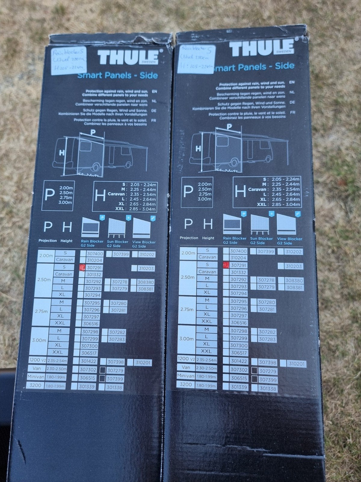 Thule Rain Blocker G2 Side voor caravan 2 stuks, Ophalen, Nieuw