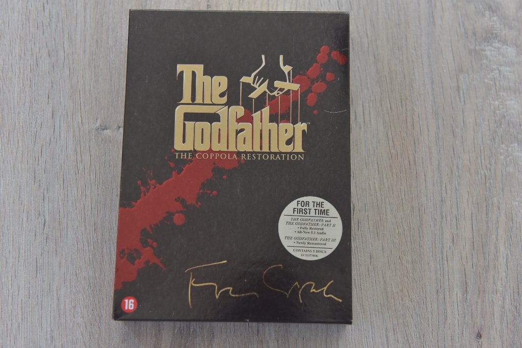 THE GODFATHER THE COPPOLA RESTORATION 5DVDbox newly remaste, Vanaf 16 jaar, Verzenden, Actiethriller, Zo goed als nieuw